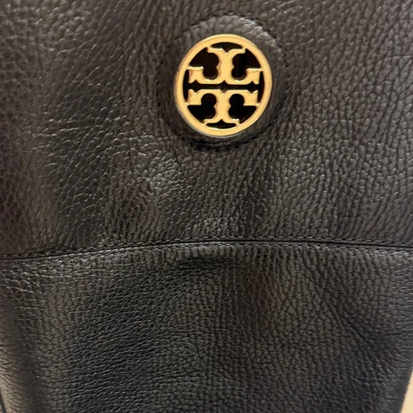 Tory Burch Black Leather Riding Boots Sz 9 - Picture 2 of 12